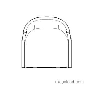 가구 의자 평면도 캐드소스 f-ch-pa484