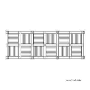 파고라 평면 도면 t-pe-pergola a005