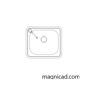 주방 싱크볼 캐드소스 k-sink-p004