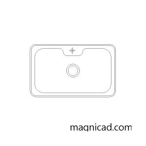주방 싱크볼 캐드소스 k-sink-p100