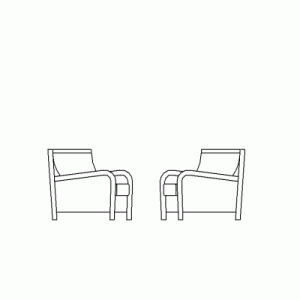 의자테이블세트입면 ​​f-ct-ea029