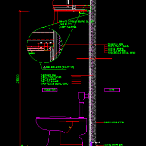 화장실벽체상세도