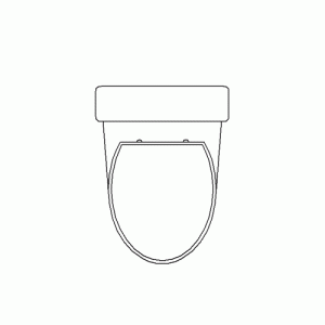 양변기 투피스 평면 b-wa-pb019