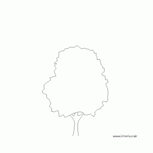 조경 나무입면 tteab008