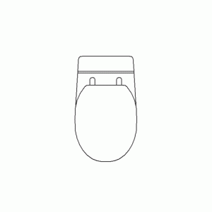 양변기 투피스 평면 b-wa-pb005