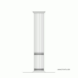 기둥 디자인 입면도 c-co-ec005