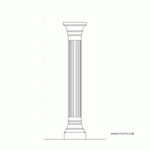 기둥 디자인 입면도 c-co-ec001