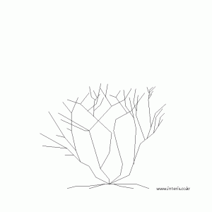 조경 나무입면 ttebd009