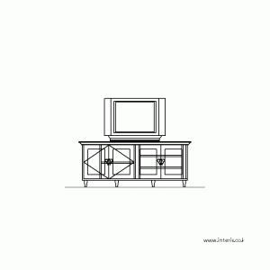 장식장/tv장 입면 f-fa-ee006