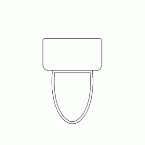 양변기 투피스 평면 b-wa-pb012