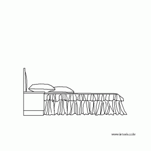 침대 입면 f-bd-eb047