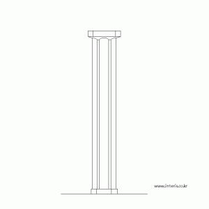 기둥 디자인 입면도 c-co-ea002