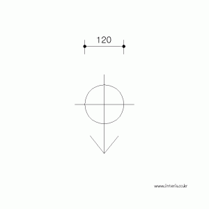 조명 기호 직부등 l-cl-da013