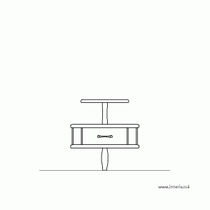 수납장/사이드테이블 입면 f-fa-ea004