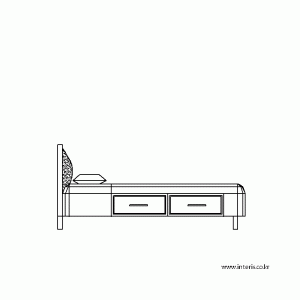 침대 입면 f-bd-eb013