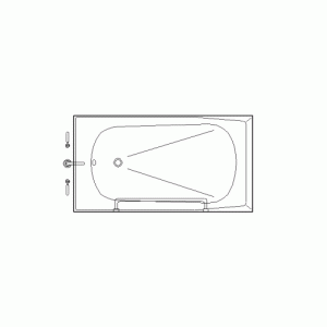 욕조/월풀 평면 b-ba-pa018