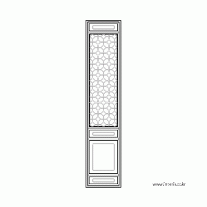 전통창호 입면 wd-td-e053