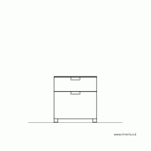 수납장/사이드테이블/협탁 입면 f-fa-ea012