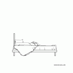 침대 입면 f-bd-eb010