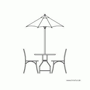 파라솔 입면 f-tp-e003