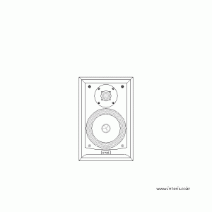 가전 스피커 입면 d-es-se005