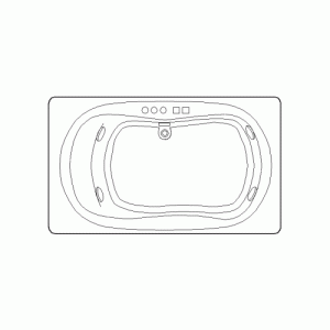 욕조/월풀 평면 b-ba-pb003