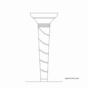 기둥 디자인 입면도 c-co-eb002