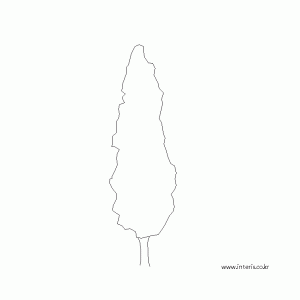 조경 나무입면 tteaa006
