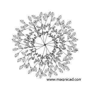 조경 나무 평면도 캐드소스 t-tpb028