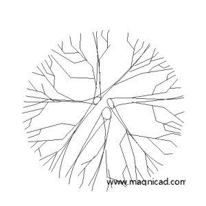 조경 나무 평면도 캐드소스 t-tpb025