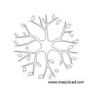 조경 나무 평면도 캐드소스 t-tpb020