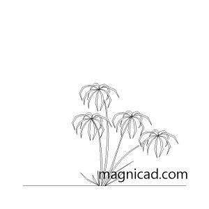 조경/식물/화초cad dwg t-fea101