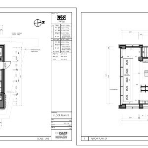 골프의류매장 평면도/천장도/입면도