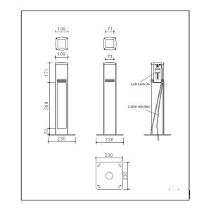 가로등 l-ro-sa006 street lamp