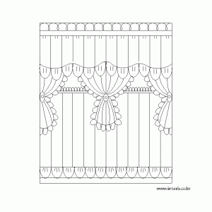 캐드소스 커튼 d-curtain-ea016