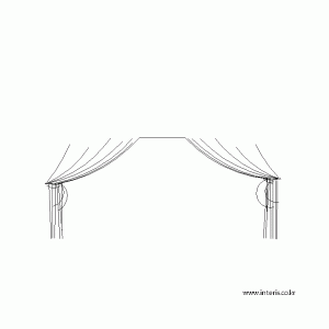 캐드소스 커튼 d-curtain-ea024