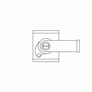 캐드소스 문손잡이 입면 w-ha-eb016