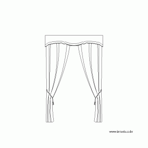 캐드소스 커튼 d-curtain-ea005