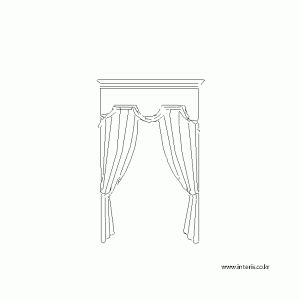 캐드소스 커튼 d-curtain-ea072