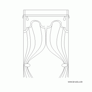 캐드소스 커튼 d-curtain-ea045