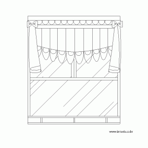 캐드소스 커튼 d-curtain-ea017