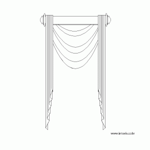 캐드소스 커튼 d-curtain-ea011