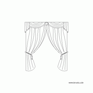 캐드소스 커튼 d-curtain-ea097