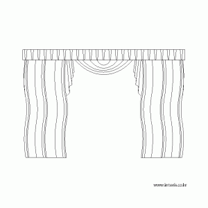 캐드소스 커튼 d-curtain-ea099