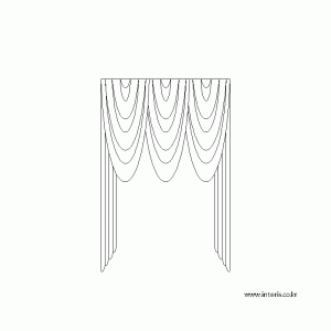 캐드소스 커튼 d-curtain-ea014