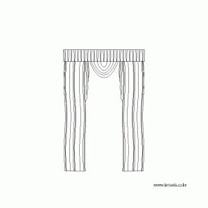 캐드소스 커튼 d-curtain-ea007