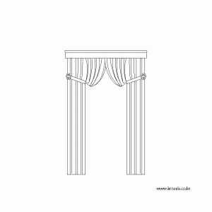 캐드소스 커튼 d-curtain-ea015