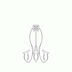 샹들리에 입면 l-c-eb027