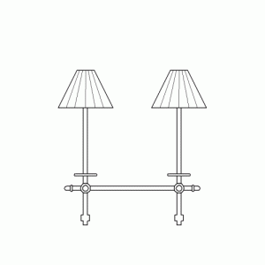 벽등/벽부등 입면 l-wl-e044