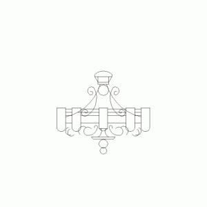 샹들리에 입면 l-c-eb018